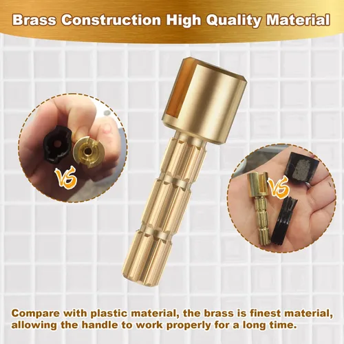 Miniatura 4 de Dreyoo Paquete de 2 adaptadores de vástago, repuesto para equipos de fontanería 970-0770 compatibles con molduras Pfister Securepfit, extensión