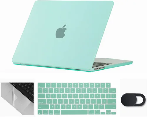Miniatura 11 de Se7enline Compatible con MacBook Air 2024 de 15 pulgadas M4 M3 M2 A2941/A3114/A3241 Funda rígida para laptop Mac Air 15.3, cubierta protectora