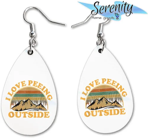 Miniatura 27 de Van Gogh - Juego de aretes colgantes divertidos Lindos aretes de joyería para niñas y mujeres Impresión de doble cara Regalo de cumpleaños