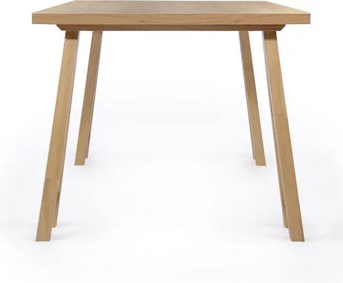 Miniatura 6 de Christopher Knight Home Benson Mid-Century Modern - Juego de comedor de 7 piezas, color beige claro y roble natural