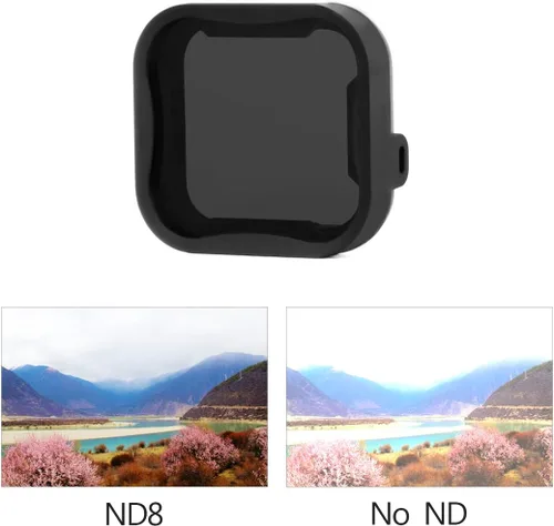 Miniatura 4 de SOONSUN Paquete de 3 filtros de lente rojo/magenta / ND8 para GoPro Hero 5 6 7 negro, filtro de buceo de esnórquel y kit de filtro de lente