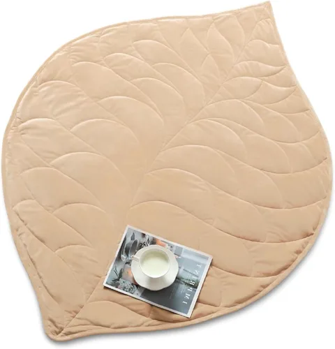 Miniatura 11 de Kaisa Manta con Peso para Adultos (5 libras, 23" x 29"), Manta de Regazo con Peso Suave Lavable a Máquina, Mantas Pequeñas Pesadas con Cuentas
