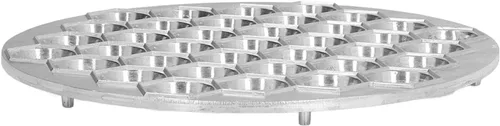 Miniatura 7 de Cyrank Molde de bola de masa para ravioles, 37 agujeros para hacer albóndigas rusas Pelmeni, molde de metal para hacer albóndigas ravioles