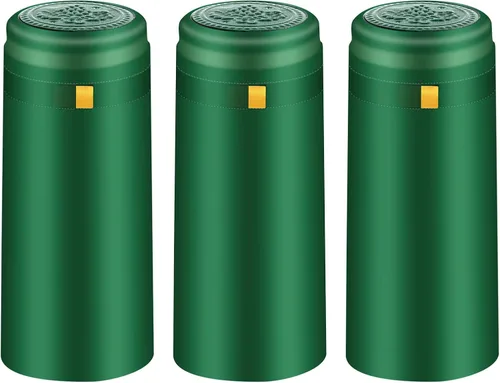 Miniatura 11 de Cápsulas termorretráctiles de PVC, 120 unidades de corchos de vino azul brillante, fundas retráctiles, cápsulas transparentes para botellas azul