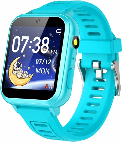 Miniatura 13 de Cosjoype Reloj inteligente para niños, regalos para niñas de 5 a 12 años, 24 juegos de rompecabezas, cámara de video HD, reproductor de música