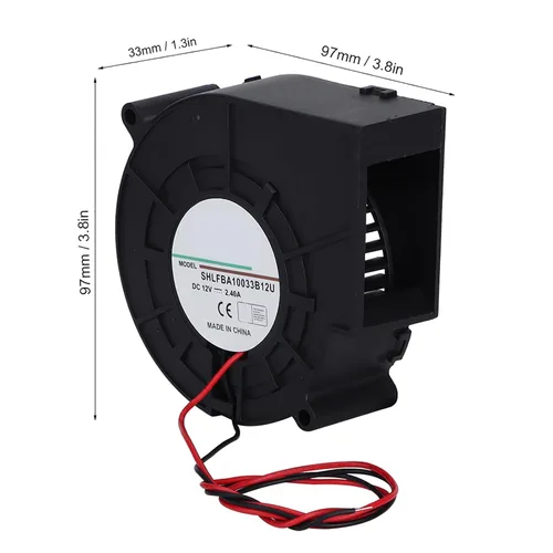 Miniatura 6 de Ventilador doble del ventilador Turbo del rodamiento de bolitas de 12V 2.4A, mini ventilador de enfriamiento sin escobillas para dispositivos