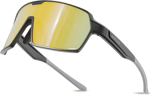 Gafas de sol deportivas de ciclismo para hombres y mujeres, ideales para béisbol, pesca, correr, motocicleta, bicicleta, marco irrompible TR90 Lente