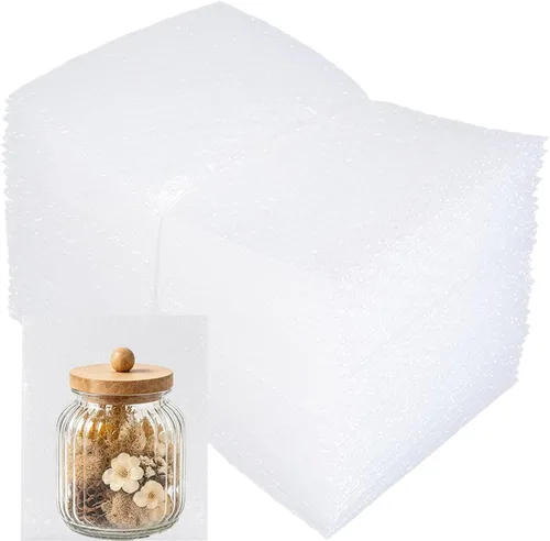 Miniatura 14 de 100 piezas de bolsas de burbujas, bolsas de burbujas de 6”x8” para compras, bolsas de acolchado de burbujas de doble pared para envío, embalaje