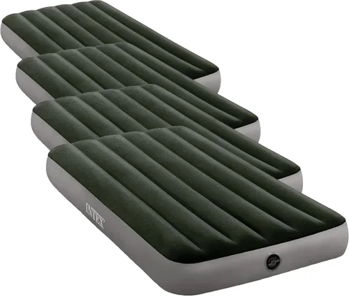 Miniatura 11 de Intex Colchón de aire 64109E Dura-Beam Standard Prestige: Fiber-Tech - Tamaño Queen - Altura de la cama de 10 pulgadas - Capacidad de peso de 600
