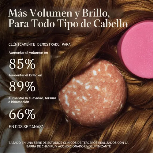 Miniatura 3 de The Earthling Co - Juego de barra de champú y acondicionador voluminizador para engrosamiento, plenitud, fuerza y crecimiento, sin sulfato, silicón