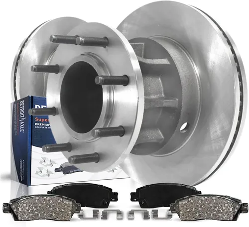 Miniatura 17 de Detroit Axle - Kit de freno trasero para Toyota Tacoma 2005-2019 de 6 orejetas, tambores de freno de disco, zapatas de freno semi-metálicas