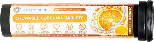 CurcuminPro Tabletas masticables de curcumina | La única curcumina biosoluble del mundo | Derivada de la cúrcuma orgánica | Natures Natural apoyo
