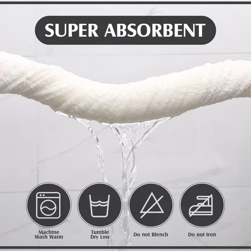Miniatura 2 de Preboun 2 toallas de baño de vellón de gran tamaño, 40 x 80 pulgadas, toallas de baño extra grandes de microfibra coral terciopelo coral altamente
