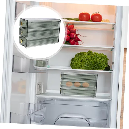 Miniatura 6 de POPETPOP Convenient Food Grade Egg Organizer for Refrigerator Rolling Egg Dispenser Durable Egg Storage Container Capacity Kitchen Supply Easy to