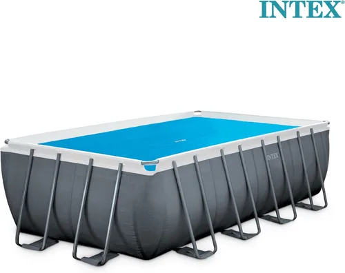 Miniatura 6 de Intex Cubierta solar para piscina de 18 x 9 pies con marco rectangular para piscinas al aire libre con bolsa de almacenamiento de transporte