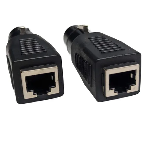 Miniatura 4 de 2 unids RJ45 a 3 pines XLR DMX conector RJ45 Ethernet a 3 pines XLR DMX hembra adaptador de cable de audio