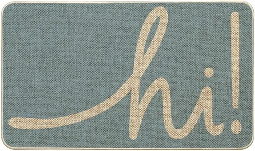 Miniatura 9 de Artoid Mode Felpudo rosa Hi Spring, decoración del hogar de verano, tapete de bajo perfil, tapete para puerta de interior y exterior, 17 x 29