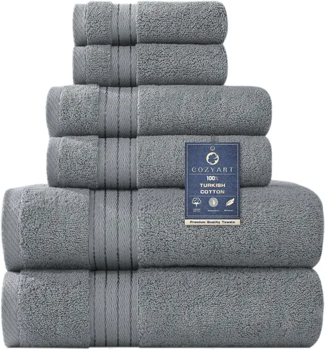 Miniatura 50 de COZYART - Juego de 3 toallas de baño de algodón, color naranja quemado, grandes y gruesas, 19.17 oz/yd², incluye 1 toalla de baño, 1 toalla de mano