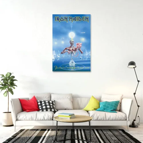 Miniatura 3 de Iron Maiden - Póster musical (7º hijo de un séptimo hijo, portada del álbum) (tamaño: 24 x 36 pulgadas)