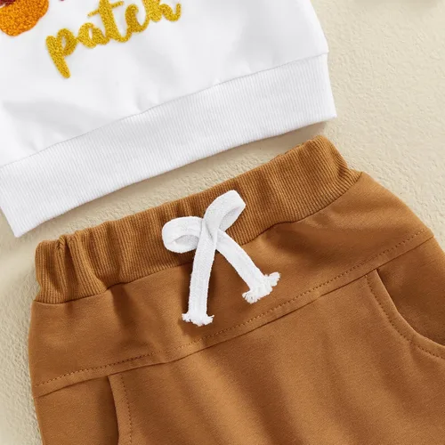Miniatura 62 de BemeyourBBs Conjunto divertido de sudadera y pantalones de manga larga con letras divertidas para bebé niño y niño