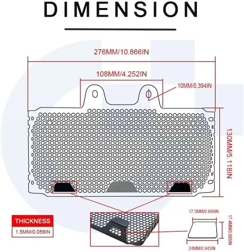 Miniatura 5 de Motorcycle Radiator Grille, Motorcycle Accessorie for B&MW R Nine T Scrambler Pure Racer Urban G/S Oil Cooler Guard RnineT Radiator Grill Cover