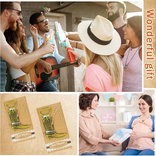 Miniatura 7 de 50 piezas de abrebotellas para botas de vaquero, para baby shower, regalos para invitados de boda, regalos de fiesta de quinceañera, regalos