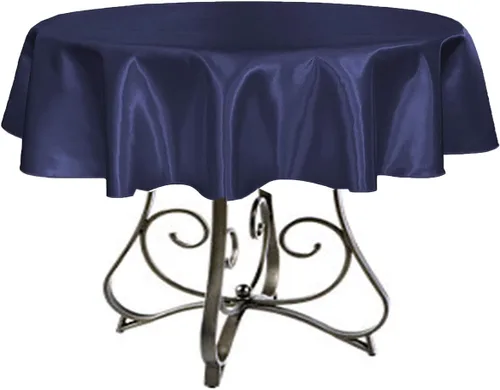 Miniatura 11 de Mantel redondo satinado de 30 pulgadas (azul Acqua)