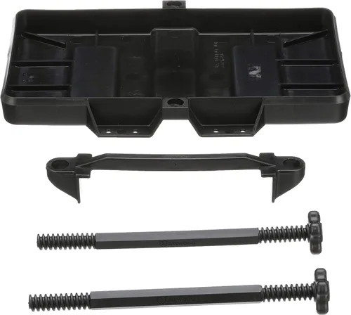 Miniatura 8 de attwood 9098-5 Bandeja de baterías ajustable de alta resistencia, ajustable a 9.5 pulgadas de alto, para baterías de la serie 27, plástico negro