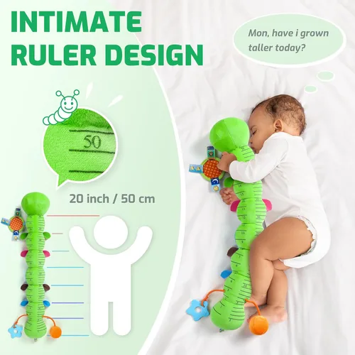 Miniatura 5 de Sumobaby Juguetes para bebés 0-6 y 6-12 meses, mariposa musical de peluche con espejo para bebé, tira de cuerda y sonajero crujiente, juguetes