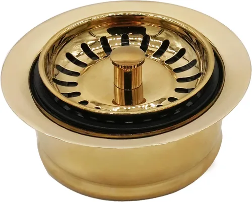 Miniatura 17 de Westbrass D2082S-62 Brida y colador de eliminación de residuos extraprofundos, negro mate Mate negro
