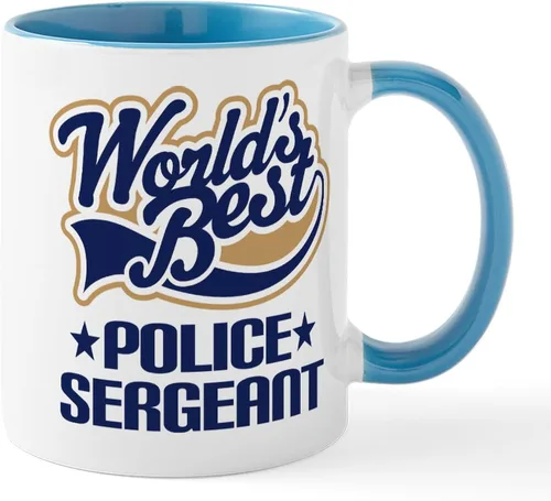 Miniatura 10 de CafePress Taza de café de cerámica de 11 oz (11.0 fl oz) de Police Mom