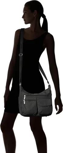 Miniatura 115 de Baggallini womens Everywhere Bagg Crossbody Women 11x9 Lightweight Nylon Hobo Water-resistant Travel Bag W/Rfid