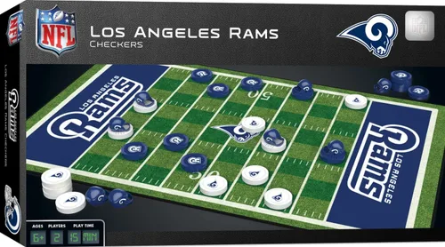MasterPieces NFL Los Angeles Rams Juego de mesa de damas, 13 x 21 pulgadas