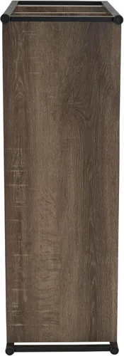 Miniatura 9 de Household Essentials Jamestown Estantería Ancha de Almacenamiento Abierto de 3 Estantes para Libros, Acabado Ashwood con Veta de Madera Rústica