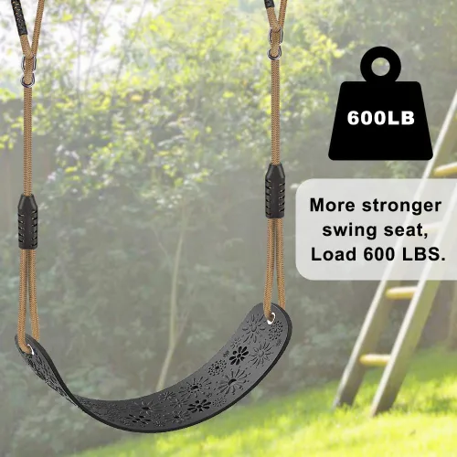 Miniatura 4 de SELEWARE Juego de accesorios para columpio Asiento para niños con cuerda ajustable Juego de columpio para patio trasero Reemplazo para uso tanto