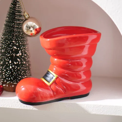 Soporte para pinceles,Organizador de pinceles de cerámica,Florero pequeño (rojo, pequeño)