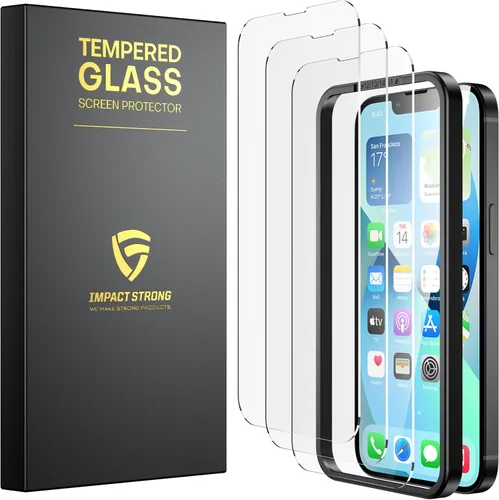 Miniatura 9 de ImpactStrong Paquete de 3 protectores de pantalla de vidrio templado inastillables para iPhone 17 Pro Max [marco de fácil instalación]
