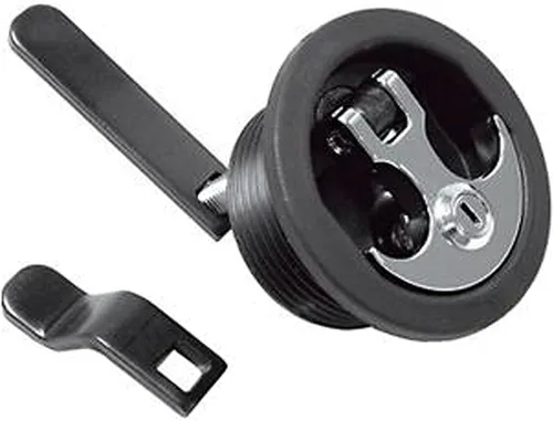 T. H. Marine ALC-1-DP - Cerradura de mango de anclaje, color negro (Paquete de 6)