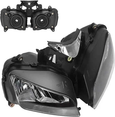 Miniatura 2 de Conjunto de faros delanteros de motocicleta compatible con Honda CBR1000RR 2004 2005 2006 2007 motocicleta plástico faro delantero faro delantero