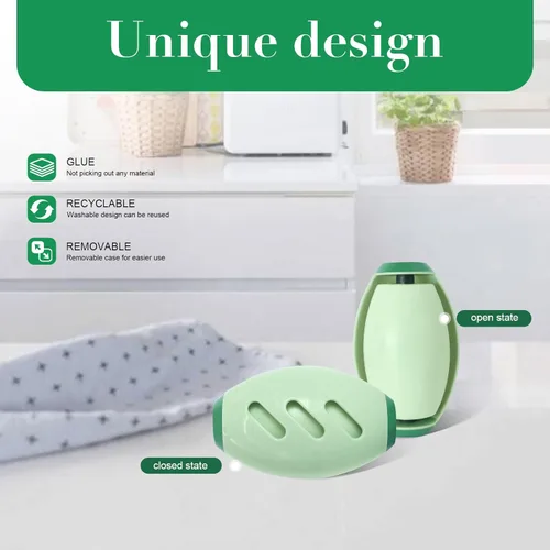 Miniatura 2 de Rodillo de pelusa de gel reutilizable lavable para pelo de mascotas, removedor de pelusa extra adhesivo para ropa, muebles, asientos de automóvil