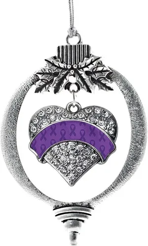 Miniatura 235 de Inspired Silver - Adorno con dije de hermana gemela - Adornos navideños de plata con circonitas cúbicas