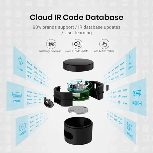 Miniatura 8 de Broadlink RM4 Mini Control remoto inteligente (Solo Wi-Fi de 2.4GHz) - Hub de blaster IR para automatización de Smart Home, reemplazo de control