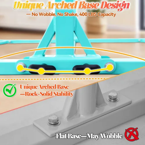 Miniatura 6 de Seliyoo - Barra de gimnasia plegable para niños de 3 a 20 años, barra horizontal de 5 pies/6 pies de largo, altura ajustable, barra de entrenamiento