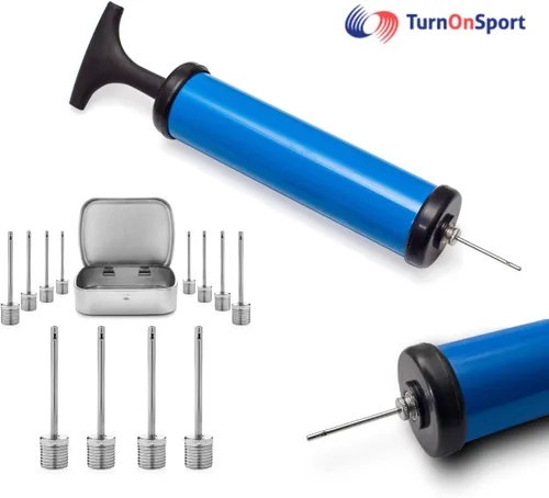 Miniatura 3 de TurnOnSport Aguja de bomba de baloncesto – Paquete de 12 agujas de inflado para pelotas – Aguja de bomba de inflado para pelotas – Adaptador