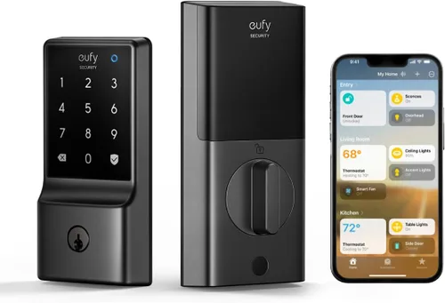 Miniatura 8 de eufy Smart Lock E31, cerradura inteligente para puerta con entrada sin llave y huella dactilar compatible con el ecosistema Apple Home, para puerta