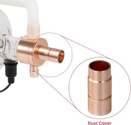 Miniatura 7 de Cloudray 90W Tubo láser de CO2 90W-100W, diámetro de 1250mm y 80mm de diámetro del cable. Preconectado con revestimiento, tubo láser CO2 de 90