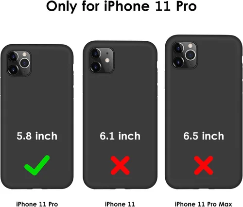 Miniatura 6 de DTTO Funda compatible con iPhone 11 Pro, serie Romance, funda de silicona cubierta completa [protección mejorada de cámara y pantalla] con cojín
