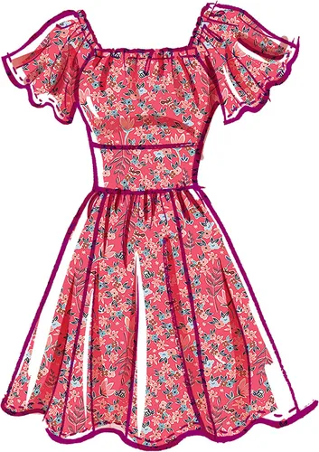 Miniatura 3 de McCall M8211B5 - Kit de patrón de costura para vestido ajustado y acampanado con variaciones de estilo, código M8211, tallas 8-10-12-14-16