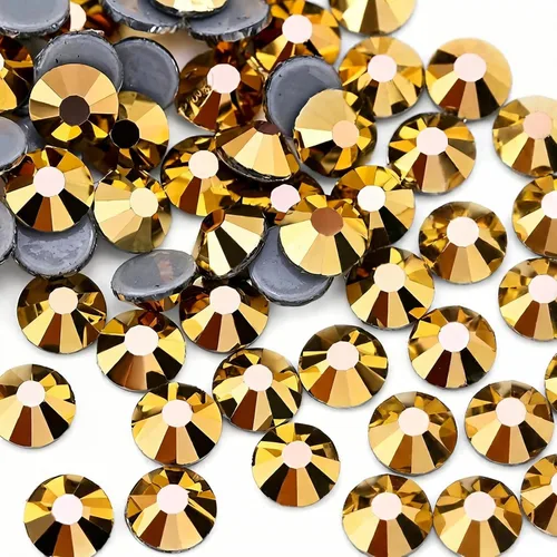 Miniatura 27 de Hot Fix - Diamantes de imitación de cristal con parte trasera plana, gemas de diamantes de imitación de 0.189 in