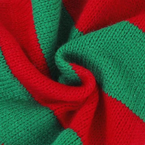 Miniatura 13 de American Trends Gorro de Papá Noel, gorro de Navidad cálido para invierno, gorro holgado de punto trenzado para adultos, mujeres y hombres, fiesta